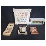 Home Decor Accent Collection with Framed Art, Wall Plaques, and "Faith Figurine"