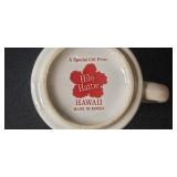 Hawaii Collectibles Lot: Hilo Hattie Mug, Tiki Figures, VHS, Salt Lamp Box, Hallmark Cards