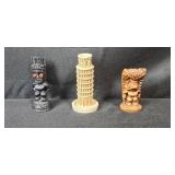 Hawaii Collectibles Lot: Hilo Hattie Mug, Tiki Figures, VHS, Salt Lamp Box, Hallmark Cards