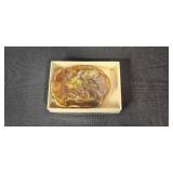 Hawaii Collectibles Lot: Hilo Hattie Mug, Tiki Figures, VHS, Salt Lamp Box, Hallmark Cards