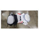 Laundry Supplies Lot: 2 Baskets, Hangers, Mesh Bags, Small Ironing Board