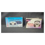 Pair of Mini Boom Box AM/FM Radios with Boxes