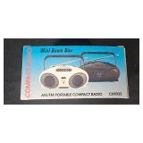 Pair of Mini Boom Box AM/FM Radios with Boxes