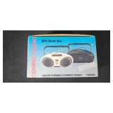 Pair of Mini Boom Box AM/FM Radios with Boxes