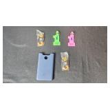 Collection of Office Desk Organizers and DYMO Label Maker with Accessories