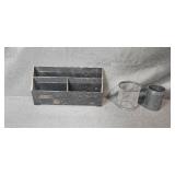 Collection of Office Desk Organizers and DYMO Label Maker with Accessories