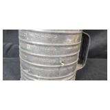 Vintage Kitchenware and Collectibles Group Including Bromwell Sifter and Iron