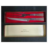 Graniteware Pot Set and Burnco Steak and Rib Carving Set