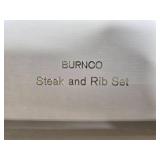 Graniteware Pot Set and Burnco Steak and Rib Carving Set