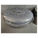 Graniteware Pot Set and Burnco Steak and Rib Carving Set