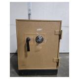 Meilink Steel Fire-Insulated Safe with Combination Lock and Key - combination needs to be reset