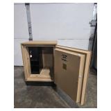 Meilink Steel Fire-Insulated Safe with Combination Lock and Key - combination needs to be reset
