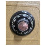 Meilink Steel Fire-Insulated Safe with Combination Lock and Key - combination needs to be reset