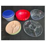 Large Collection of Kitchenware, Food Containers, Bowls, and Recipe Cards