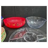 Large Collection of Kitchenware, Food Containers, Bowls, and Recipe Cards