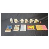 Vintage Boy Scout Memorabilia Lot with Mugs, Handbooks, Songbook, and More