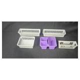 Assorted Plastic Storage Baskets and Organizers