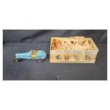 Vintage Pinewood Derby Car Kit and Accessories with Test Jig