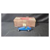 Vintage Pinewood Derby Car Kit and Accessories with Test Jig