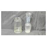 Collection of Vintage Glass Vases, Royal Bavaria Mug, Pilgrim Pitcher, and Vase Fillers