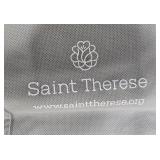 Collection of Reusable Tote Bags and 1 Pair of Blue Quilted Slippers