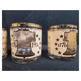 Set of Vintage Glass Mugs and Tumblers - 1976 Bicentennial and 1984 Olympics