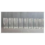 Set of Clear Glass Tumblers