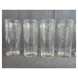 Set of Clear Glass Tumblers