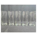 Set of Clear Glass Tumblers
