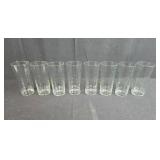 Set of Clear Glass Tumblers