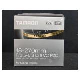 Tamron 18-270mm F/3.5-6.3 Lens for Nikon with Promaster and Quantaray 62mm Filters & Tripod Stand