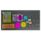 Assorted Vintage Collectibles Lot: Teletubbies Plush, Snoopy Display, Science Kit, Stationery and Toys