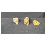 Collection of Animal Figurines - Wood, Ceramic, and Resin