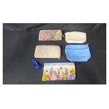 Assorted Travel Bag and Purse Lot Including Patterned Tote, PacSafe, Paris Eiffel Bag, and Accessories