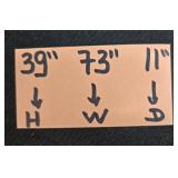 Custom Wood Shelf Organizer 73x39x11 Inches