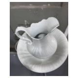 Vintage Washstand with Basin and Pitcher