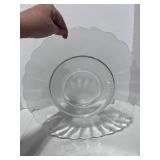 Clear Glass Serving Platter 14"
