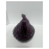 8" Amethyst Hen on Nest