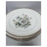 Set of 10-8" Salad Plates and 10-10" Dinner Plates by The Hallmark Canonsburg 22KT Gold Rims