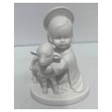 Vintage Porcelain Goebel Christ Child w/ Lamb W. Germany 4"