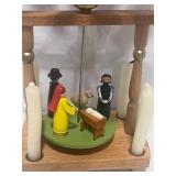 Vintage German Erzgebirge Christmas Pyramid Single Tier