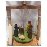 Vintage German Erzgebirge Christmas Pyramid Single Tier