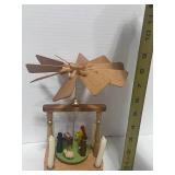 Vintage German Erzgebirge Christmas Pyramid Single Tier