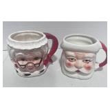 Vintage Mr. and Mrs. Claus Mugs