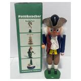 Vintage German Erzgebirgische Volkskunst Nutcracker Ben Franklin with a Kite 10.5" w/Box