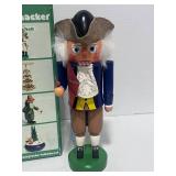 Vintage German Erzgebirgische Volkskunst Nutcracker Ben Franklin with a Kite 10.5" w/Box
