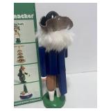 Vintage German Erzgebirgische Volkskunst Nutcracker Ben Franklin with a Kite 10.5" w/Box