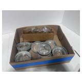 Box of Ball Jar Zinc Lids and Glass Inserts