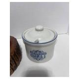 Wooden Nut Cracker Bowl and Honey Pot