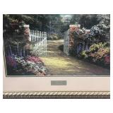Beautiful Thomas Kinkade Hidden Cottage Framed Print 30"X25"